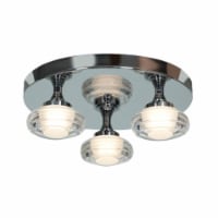 63978LEDD-CH-ACR 14 in. Optix LED Chrome Flush Mount Ceiling Light
