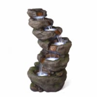 Corp 6 Tier Waterfall Fountain with LED Light