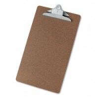 Hardboard Clipboard  1-1/4&amp;apos;&amp;apos; Capacity  Holds 8-1/2w x 14h  Brown