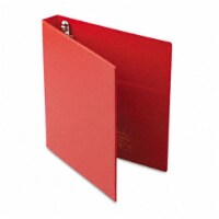 Heavy-Duty Vinyl EZD Ring Reference Binder  1&amp;apos;&amp;apos; Capacity  Red