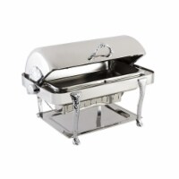 Stainless Steel Rectangular Chafer with Renaissance Leg, Chrome