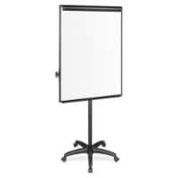 Silver Easy Clean Dry Erase Mobile Presentation Easel, 44-75.25 in. H