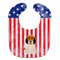 Patriotic USA Petit Basset Griffon Veenden Baby Bib