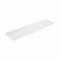 23.62 x 6.87 x 1.25 in. Melamine Rectangular Platter, White