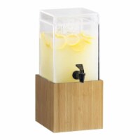 1.5 gal Bamboo Beverage Dispenser - 8.125 x 9.75 x 17.75 in.