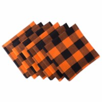 Orange Buffalo Check Napkin - Set of 6
