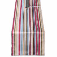 14 x 72 in. Summer Stripe Outdoor Table Runner with Zipper