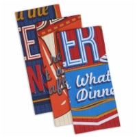 Assorted Retro Beer Print Dishtowel Set - Set of 3