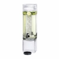 3 Gallon Square Acrylic Beverage Dispenser