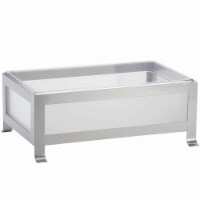Soho Silver Ice Housing with Clear Pan - 21 x 12 x 8.25 in.