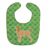 Afghan Hound Shamrocks Baby Bib
