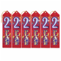 Award Ribbon 2nd - 6 Per Pack - Pack of 3