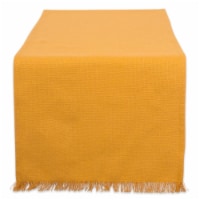 14 x 72 in. Solid Pumpkin Spice Heavyweight Fringed Table Runner