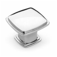 Super Saver Square Cabinet Knob, Polished Chrome