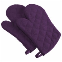 Eggplant Terry Oven Mitt - Set of 2