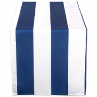 14 x 108 in. Nautical Blue Cabana Stripe Outdoor Table Runner