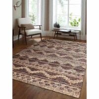 5 x 8 ft. Hand Knotted Sumak Jute Eco-Friendly Oriental Rectangle Area Rug, Chocolate & Natur