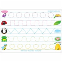 12 x 17 in. Double Sided Prewrite & Shapes Learning Mat
