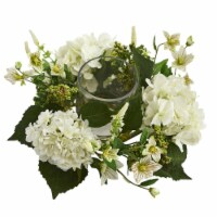 Hydrangea Artificial Arrangement Candelabrum Silk Arrangements