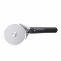 5211466 BLK Professional Stainless Steel Pizza Cutter, Black - Pack of 3