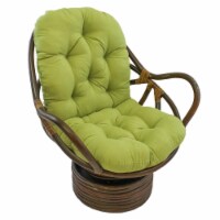 Rattan Swivel Rocker with Micro Suede Cushion, Mojito Lime