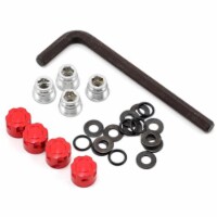 1.9 in. RH03 Wheel Hub Set, Red - Pack of 4