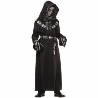 Skull Master Hooded Robe Child Costume, Medium