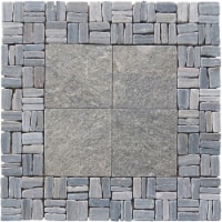 Quartzite Grand Central Alternate Pattern Mosaic - Green
