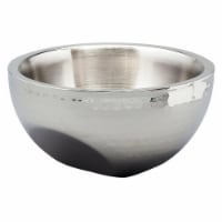 Elegance Hammered 8 in. Stainless Steel Dual Angle Doublewall Serving Bowl