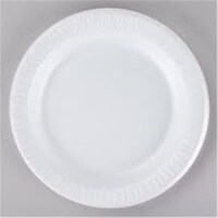 9 in. Foam Laminated Plate, White