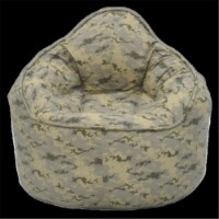 The Pod Bean Bag Chair - Light Camo - 35 x 35 x 30 in.