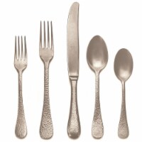 Epoque Pewter Flatware Set, Champagne - 20 Piece