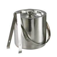 Lines Ice Bucket With Tongs, DW - 6 in.