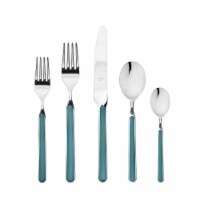 Fantasia Flatware Set, Petroleum - 5 Piece
