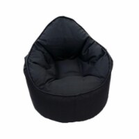 The Pod Bean Bag Chair - Black - 35 x 35 x 30 in.
