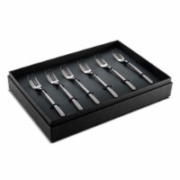 Linea Oro Nero Cake Fork Set - 6 Piece