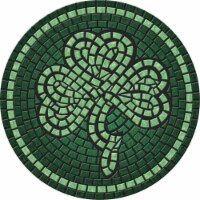 Celtic Shamrock Poolsaic 29 inches