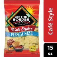 On The Border® Café Style Tortilla Chips Fiesta Size Perspective: Main