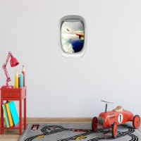 Airplane Wing View Wall Decal Peel and Stick Aviation Wall Stickers - PW21