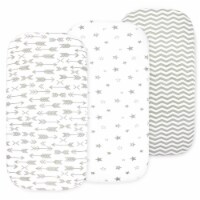Bublo Baby Bassinet Sheet, Rectangle Bassinet Mattress for Boy Girl, 100% Cotton, One Size