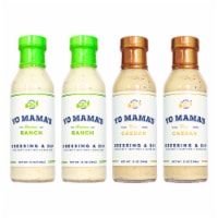 Yo Mama's Foods Gourmet Natural Salad Dressing and Salad Oil (Ranch-Caesar Combo, 4-Pack)