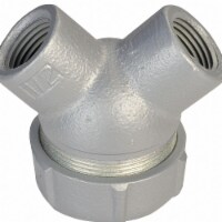 Appleton Electric Capped Elbow,Iron,Trade Size 3/4in ELBY-75
