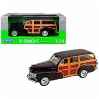 Welly 22083dkbrn 1948 Chevrolet Woody Fleetmaster Dark Brown 1-24 Diecast Model Car