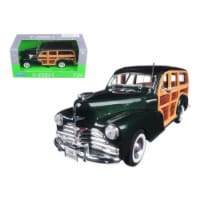 Welly 22083grn 1948 Chevrolet Woody Wagon Fleetmaster Green 1-24 Diecast Model Car
