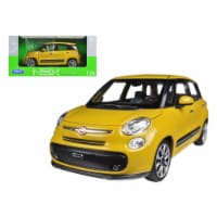 Welly 24038y 2013 Fiat 500L Yellow 1-24 Diecast Car Model