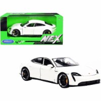 Welly 24107w 1-24 Scale Turbo S NEX Porsche Taycan Diecast Model Car, White