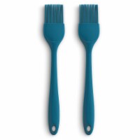 Mrs. Anderson's Baking Silicone Basting Brush, Flexible and Non-Stick, Turquoise