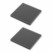 Mrs. Anderson's Baking Silicone Honeycomb Trivet, Non-Scratch, Non-Skid, Heat Safe, Grey