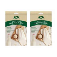 Beyond Gourmet Tapered-Shaped Oat Milk Bag, Natural Unbleached Cotton, 14 x 10.5-Inches