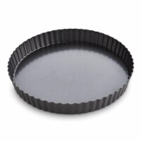 Mrs Anderson 9.5 in. Non-Stick Round Quiche Pan&#44; Black